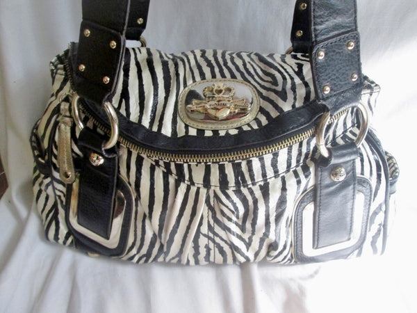 kathy van zeeland zebra purse