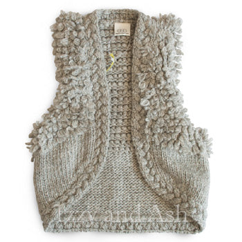 Egg Girls Anna Sweater Vest|Egg Fall 2016|Egg Baby|Egg by Susan Lazar|Girls Sweater Vest|Toddler Vest|Toddler Girls Vest|Tween Vest|Children's Vest|Kids Vest|Kid's Grey Vest|Kid's Gray Vest|Trendy Children's Clothing