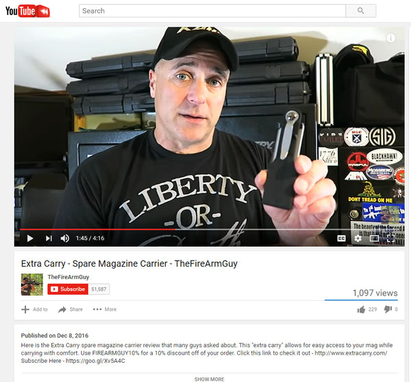 ExtraCarry Mag Pouch Review by TheFireArmGuy for his Kahr CW9