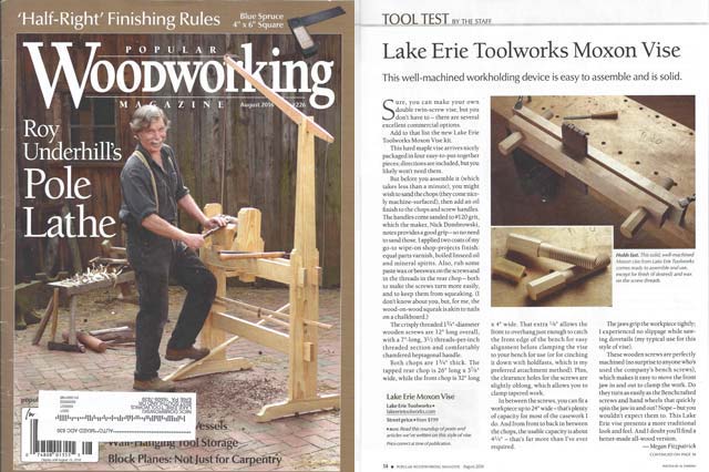 Lake Erie Toolworks; Moxon Vise; Wood Vise