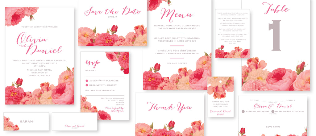 Dimitria Jordan Wedding Stationery Anthi : Blossom