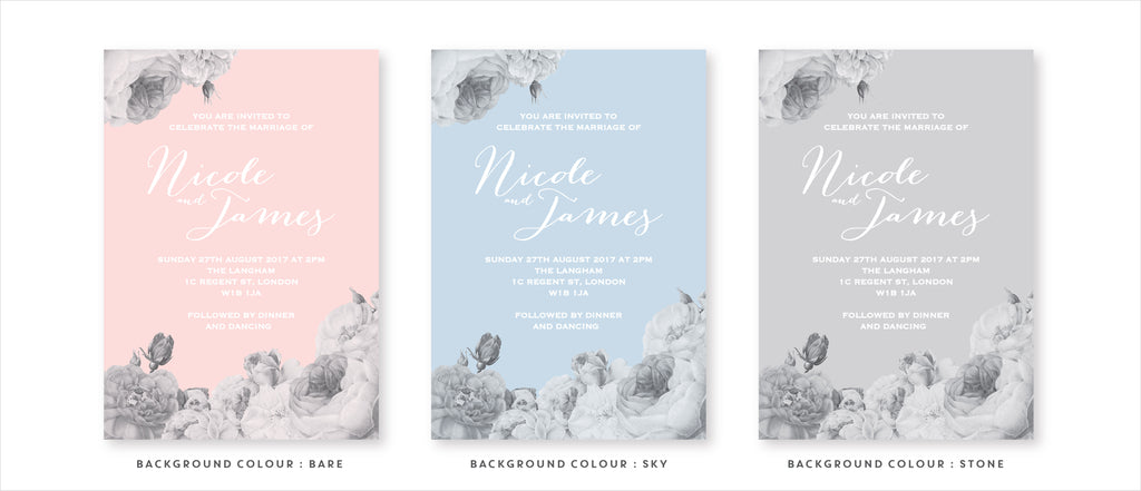 Anthi : Serene Wedding Stationery variations