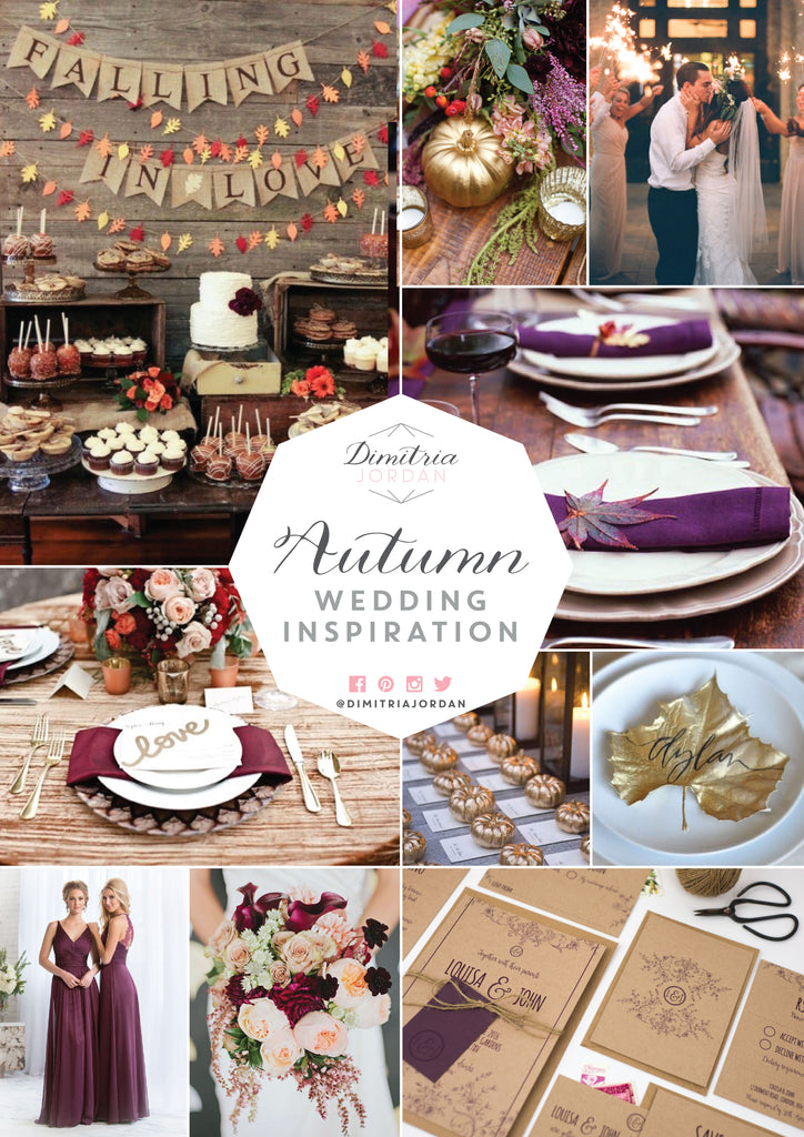 Dimitria Jordan Autumn Wedding Inspiration