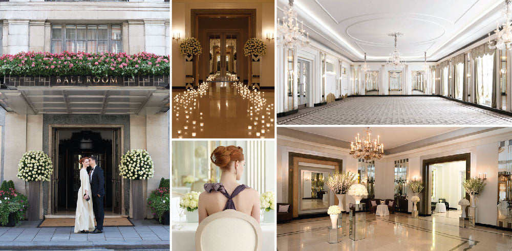 Claridge's London wedding venue Ballroom and ballroom reception entrance