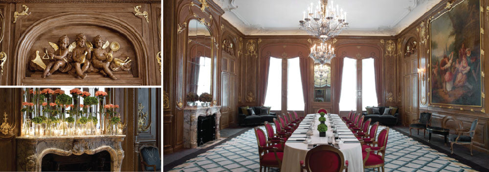 Claridge's French Salon wedding reception space and details