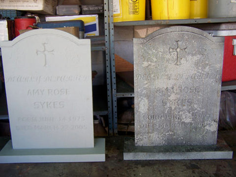 Tombstone Before & After