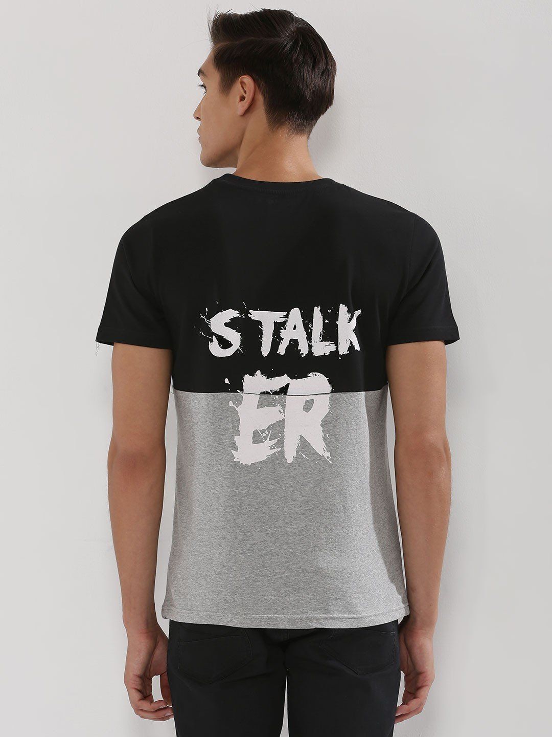 BAD ASS / STALK ER Cut And Sew T-Shirt