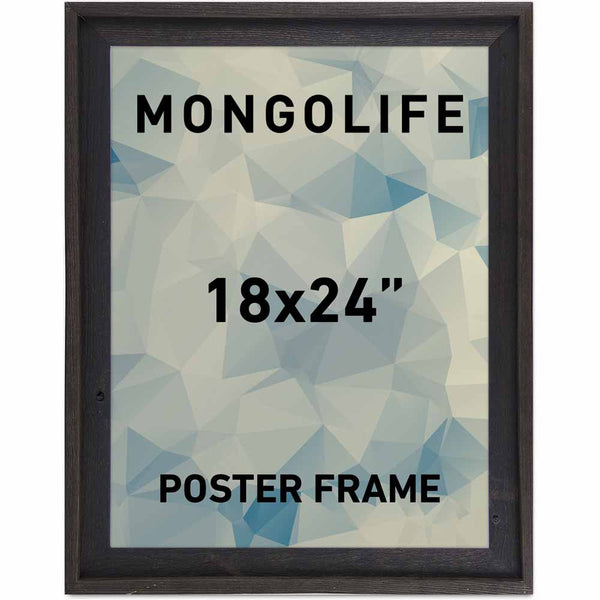 Rustic Black Wood Frame - 18x24"