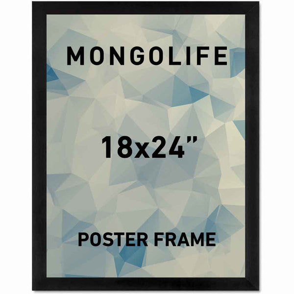 Black Wood Frame 18x24 - Mongolife.com