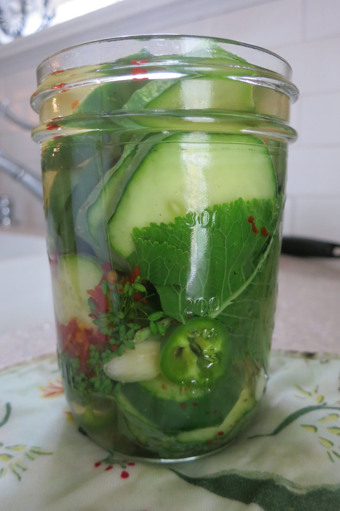 Spicy Refrigerator Pickles Recipe