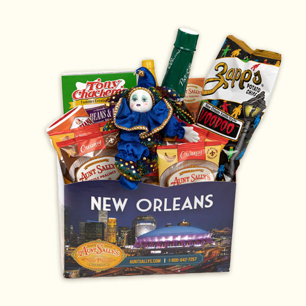 New Orleans in a Box Gift Basket Aunt Sally's Pralines