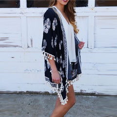 Boho Fringe Kimono