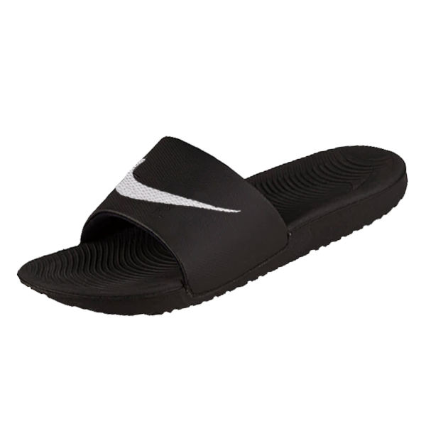 white nike kawa slides