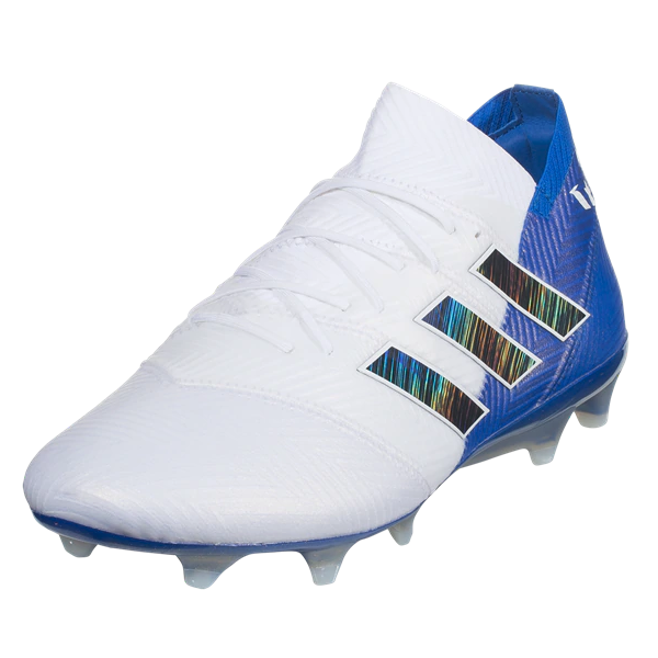 messi shoes blue and white