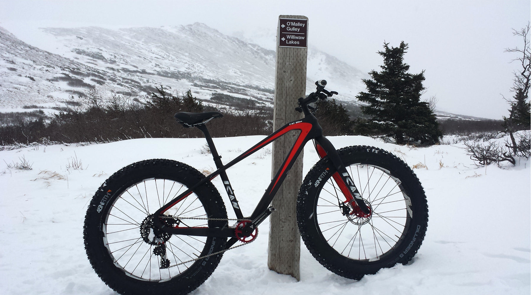 fat bike at snow