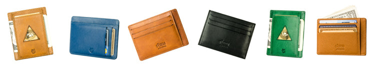front pocket wallets vegetable tanned leather