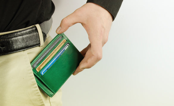 leather front pocket wallet