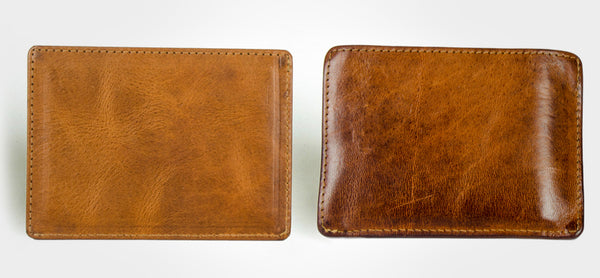 genuine leather front pocket wallets