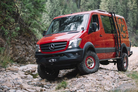 Mercedes Sprinter Van Compass 2" lift on 35" tires