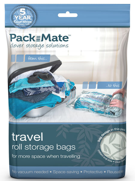 No Vacuum Needed 4 Pack Packmate Travel Roll Storage Bags C40268 
