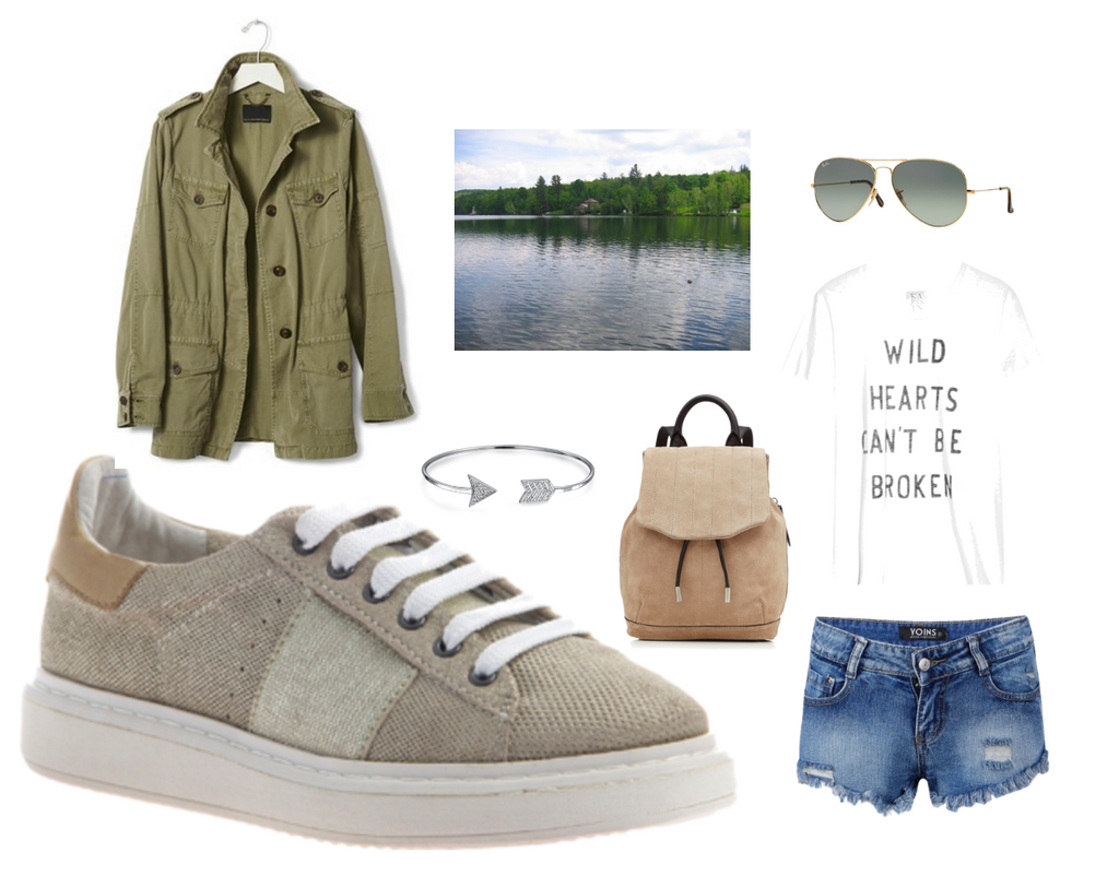 normcore polyvore lake day outfit