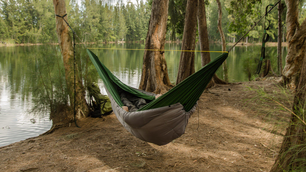 The adventure Under Quilt for hammock camping at Wolf Lake by go outfitters photo