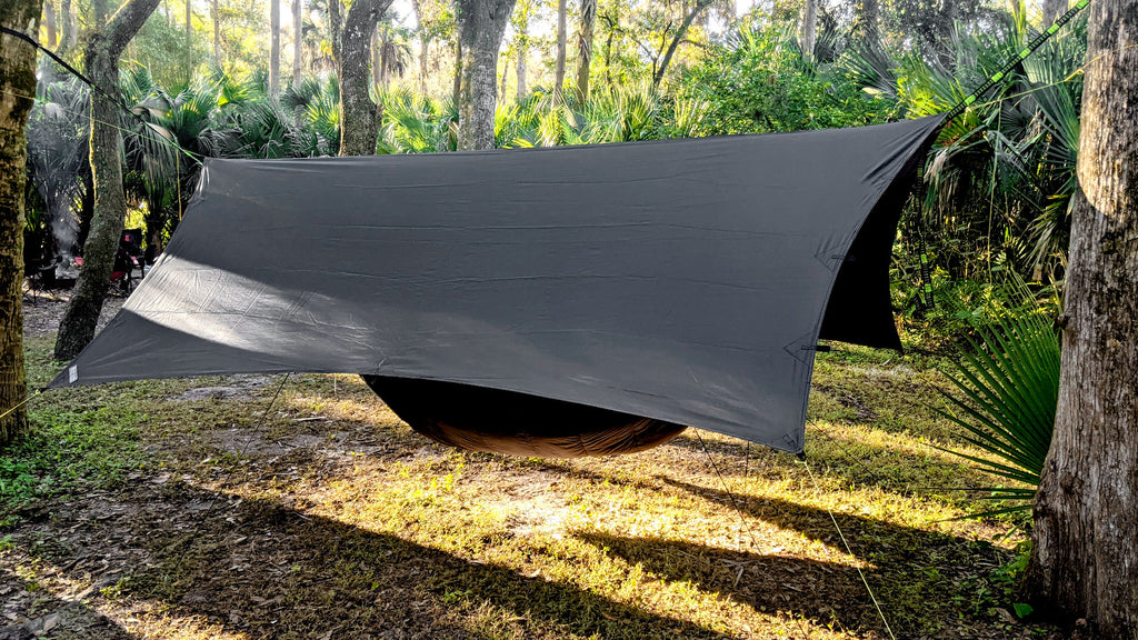 Coyote Brown Go Outfitters Apex Camping Shelter/Hammock Tarp 