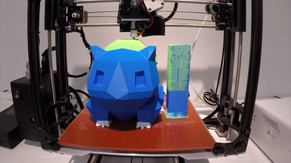 Bulbasaur printed on a LulzBot TAZ 5