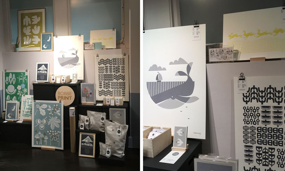 Bobbie Print stand at Clerkenwell Design Week 2018