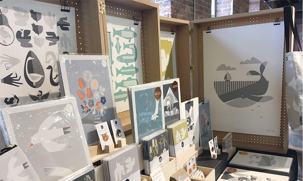 Bobbie Print Makers Stall at The Hepworth Wakefield Summer Fair 2018