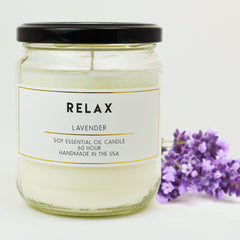 acdc relax lavender aromatherapy essential oil soy candles