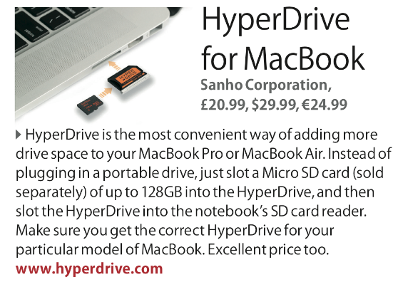 The MacBook GuideBook features HyperDrive for MacBook