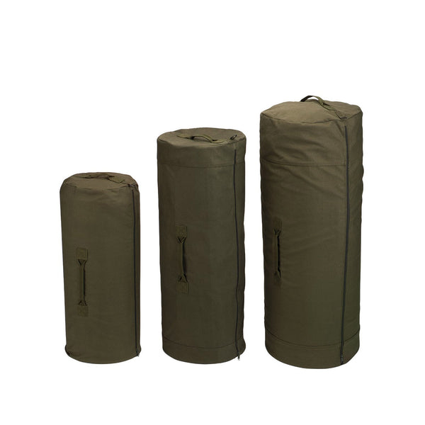 army duffle bag with zipper