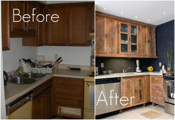 Inde Art Custom Build Reclaimed Wood Kitchen Cabinets Inde Art