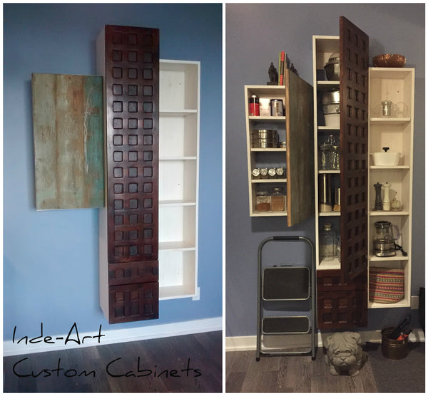 Inde Art Reclaimed Wood Kitchen Cabinets Build From Salvaged Or