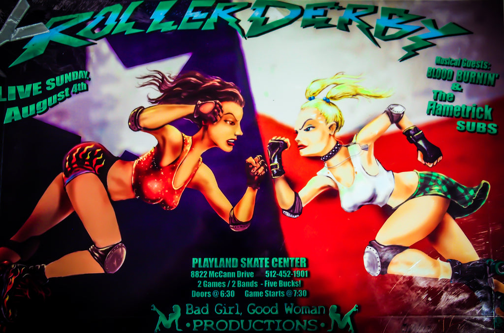 2002 Roller Derby Poster from Austin, Texas