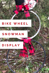 bike wheel snowman tutorial