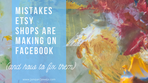 mistakes etsy sellers make on facebook