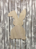 Floppy Ear Bunny Door Hanger Unfinished