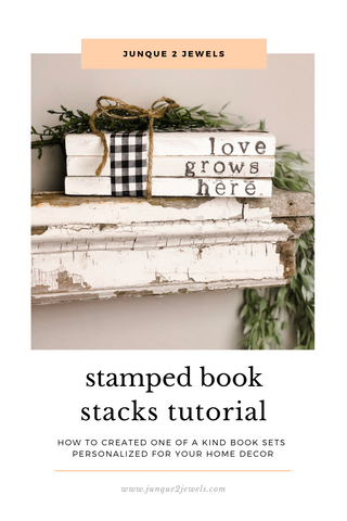 stamped book tutorial by Junque 2 Jewels