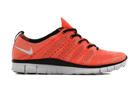 nike free flyknit nsw hot lava