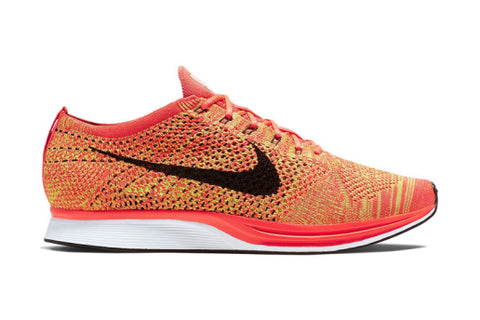 nike flyknit racer crimson volt