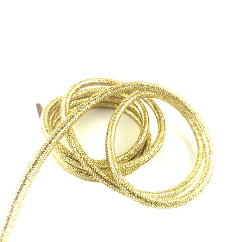 metallic gold rope shoelaces