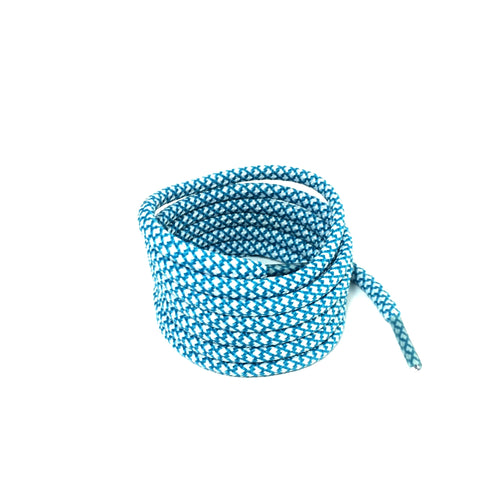 2tone emerald blue rope shoelaces