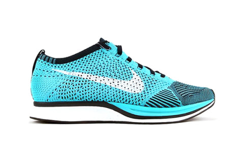 nike flyknit racer turquoise white black