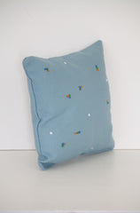 Blue Square Spec Miniature Decor Pillow