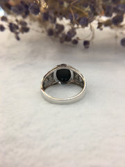 Omphacite Jadeite Ring - Cabochon (RI227)