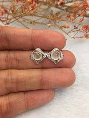 Icy Variety Jade Earrings - Cabochon (EA310)