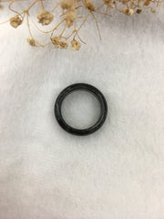 Black Jade Hololith Ring (RI270)
