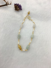 Three Colours Jade Bracelet - Hulu (BR265)